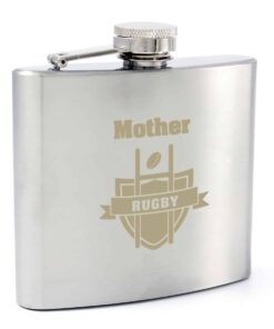 Personalised Rugby Hip Flask