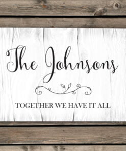 Personalised Rustic Metal Sign