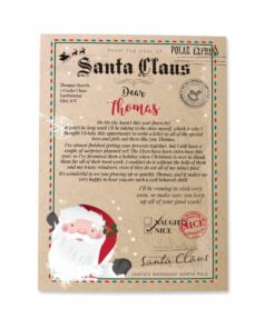 Personalised Santa Claus Letter