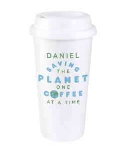 Personalised ‘Saving the Planet’ Insulated Eco Travel Cup