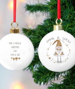 Personalised Scandinavian Christmas Gnome Bauble
