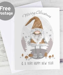 Personalised Scandinavian Christmas Gnome Card