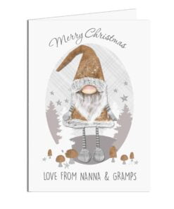 Personalised Scandinavian Christmas Gnome Card