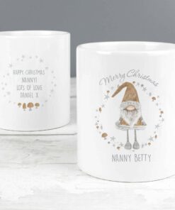 Personalised Scandinavian Christmas Gnome Mug