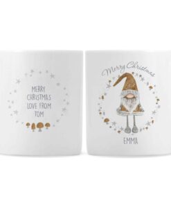 Personalised Scandinavian Christmas Gnome Mug