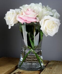 Personalised Sentiments Glass Vase