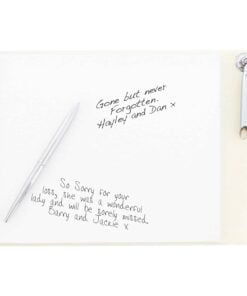 Personalised Sentiments Hardback Guest Book & Pen