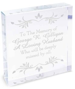 Personalised Sentiments Large Crystal Token