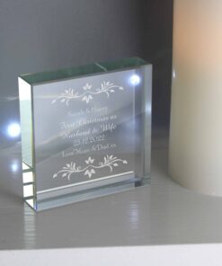 Personalised Sentiments Large Crystal Token
