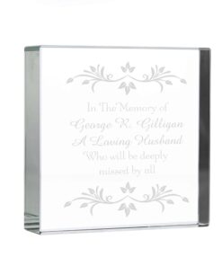 Personalised Sentiments Large Crystal Token