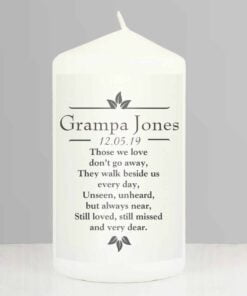 Personalised Sentiments ‘Those We Love’ Pillar Candle