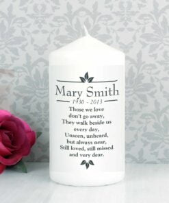 Personalised Sentiments ‘Those We Love’ Pillar Candle