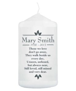 Personalised Sentiments ‘Those We Love’ Pillar Candle