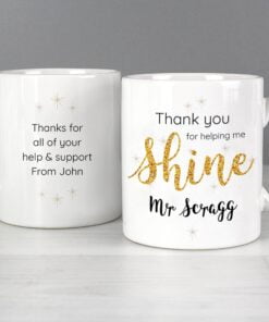Personalised Shine Teacher Mug
