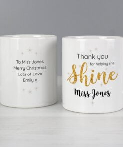 Personalised Shine Teacher Mug