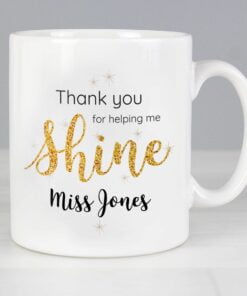 Personalised Shine Teacher Mug