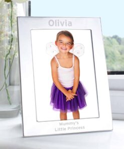 Personalised Silver 5×7 Bold Style Photo Frame