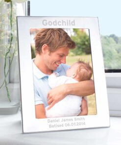 Personalised Silver 5×7 Bold Style Photo Frame