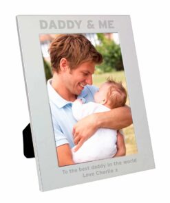 Personalised Silver 5×7 Daddy & Me Photo Frame