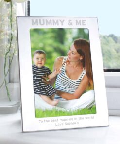 Personalised Silver 5×7 Mummy & Me Photo Frame