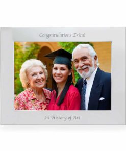 Personalised Silver 7×5 Landscape Photo Frame