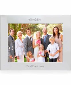 Personalised Silver 7×5 Landscape Photo Frame