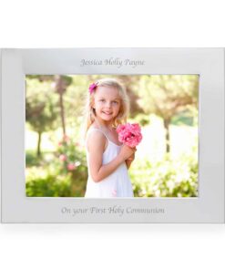 Personalised Silver 7×5 Landscape Photo Frame