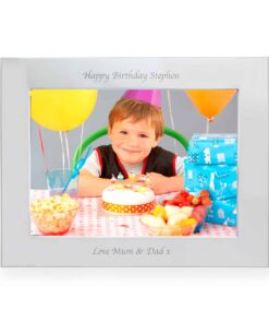 Personalised Silver 7×5 Landscape Photo Frame