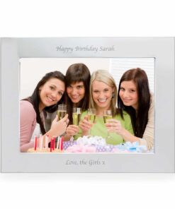 Personalised Silver 7×5 Landscape Photo Frame