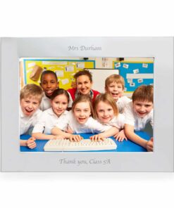 Personalised Silver 7×5 Landscape Photo Frame