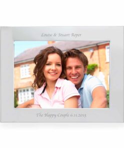 Personalised Silver 7×5 Landscape Photo Frame