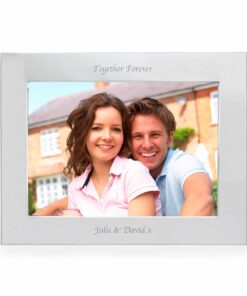 Personalised Silver 7×5 Landscape Photo Frame