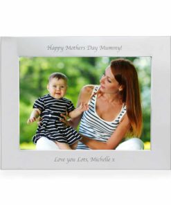 Personalised Silver 7×5 Landscape Photo Frame