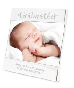 Personalised Silver Godmother Square 6×4 Photo Frame