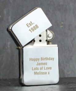Personalised Silver Lighter