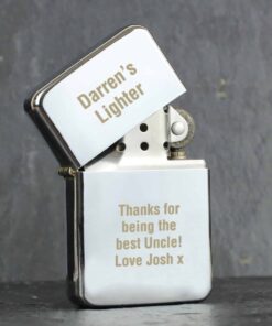 Personalised Silver Lighter