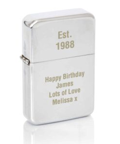Personalised Silver Lighter