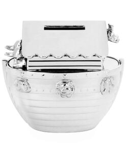 Personalised Silver Noahs Ark Money Box
