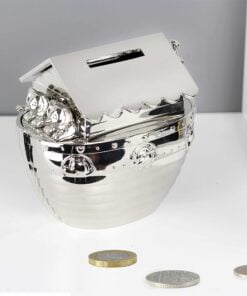 Personalised Silver Noahs Ark Money Box