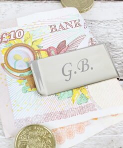 Personalised Silver Plated Money Clip