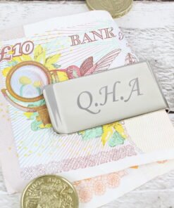 Personalised Silver Plated Money Clip