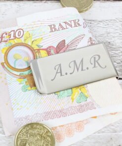 Personalised Silver Plated Money Clip