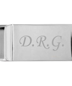 Personalised Silver Plated Money Clip