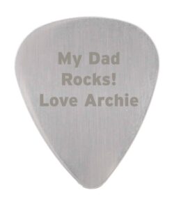 Personalised Silver Plectrum