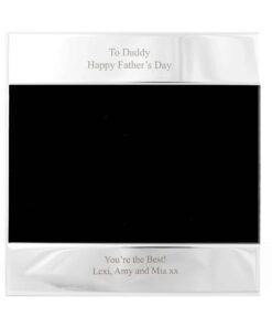 Personalised Silver Square 6×4 Photo Frame