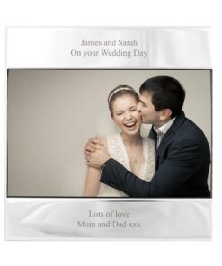 Personalised Silver Square 6×4 Photo Frame