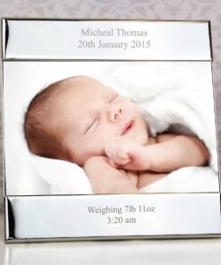 Personalised Silver Square 6×4 Photo Frame
