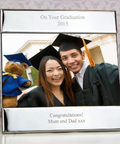 Personalised Silver Square 6×4 Photo Frame