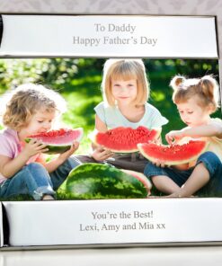 Personalised Silver Square 6×4 Photo Frame