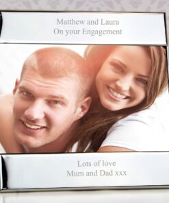 Personalised Silver Square 6×4 Photo Frame